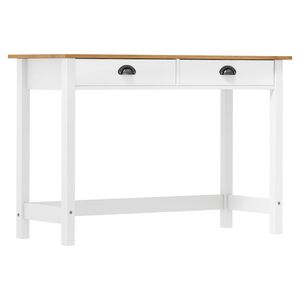 vidaXL konsoles galdiņ&scaron; Hill, 2 atvilktnes, 110x45x74 cm, priede