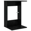 vidaXL Sānu galds Melns ozolkoks 40 x 38 x 62,5 cm Inženierijas koks