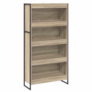 vidaXL Grāmatplaukts 80 x 30 x 155 cm Inženierijas koks Sonoma