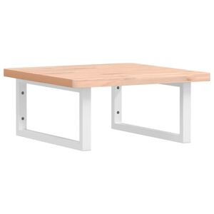 vidaXL izlietnes plaukts, stiprināms pie sienas, tērauds, dižskābardis