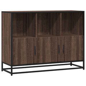 vidaXL kumode, ozolkoka krāsa, 100x35x76 cm, inženierijas koks