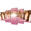 vidaXL Modulārā Foto Glezna Ķir&scaron;u Ziedi 200 x 100 cm