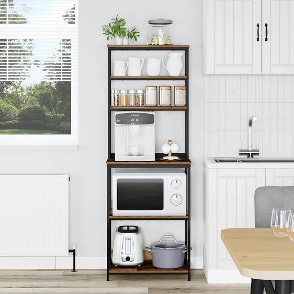 vidaXL Virtuves plaukts Vecs koks 60 x 40 x 168 cm Inženierijas koks