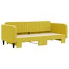 vidaXL izvelkams dīvāns, dzeltens, 90x200 cm, samts