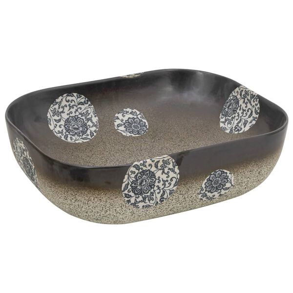 vidaXL izlietne, liekama uz virsmas, krāsaina, 48x37,5x13,5 cm