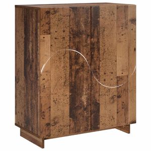 vidaXL Apavu skapis 73 x 38 x 87,5 cm Apstrādāta koksne Vecs koks