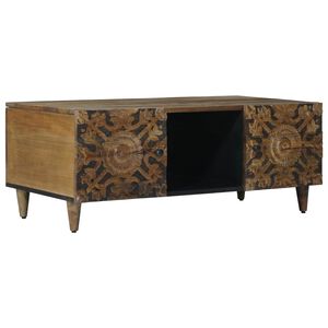 vidaXL Kafijas galdiņ&scaron; Brūna 100 x 54 x 40 cm Cieta mango koksne