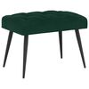 vidaXL Sols ar pogām Tum&scaron;i zaļ&scaron; 60 x 40 x 45 cm Samts