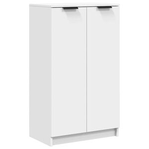 vidaXL apavu skapītis, balts, 59x35x100,5 cm, inženierijas koks