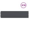 vidaXL Zālāju apmales 10 gab Antracīts 25x103cm Auksti velmēts tērauds