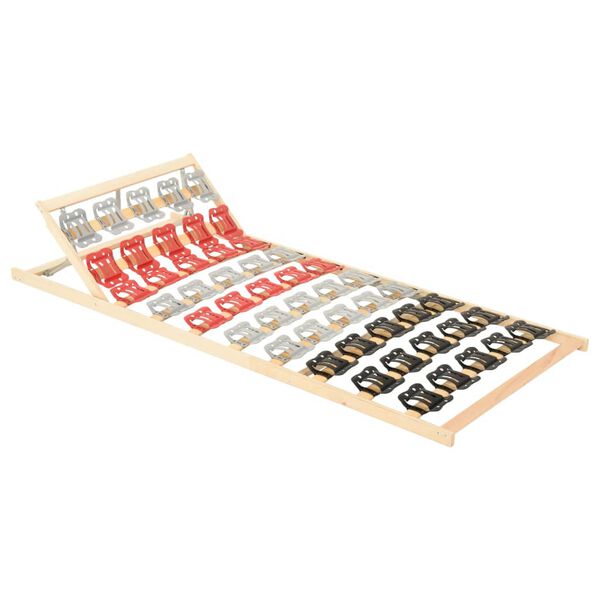 vidaXL gultas redeles, 12 līstītes, regulējams galvgalis, 120x200 cm