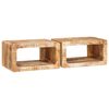 vidaXL Naktsgaldiņ&scaron; 2 pcs Brūna 45 x 30 x 24 cm Cieta mango koksne