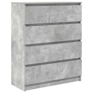 vidaXL plaukts, betona pelēks, 80x35x99 cm, inženierijas koks
