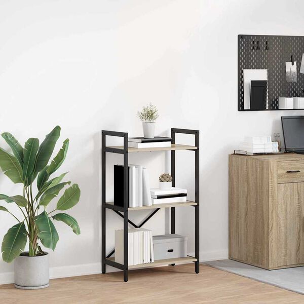 vidaXL Grāmatu plaukts Sonoma ozols 56 x 34 x 96 cm Inženierijas koks