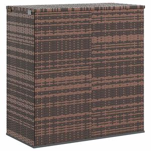 vidaXL dārza spilvenu kaste, 100x49x103,5 cm, brūna PE rotangpalma