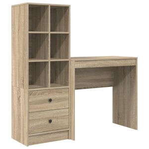 vidaXL Galds Sonoma ozols 125,5 x 40 x 127 cm 2 gab.