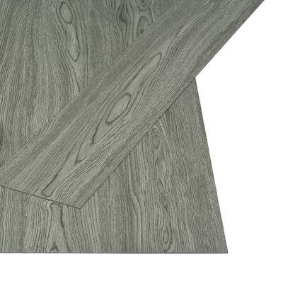vidaXL grīdas dēļi, pašlīmējoši, 4,46 m², 3 mm, pelēks PVC