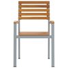 vidaXL Dārza krēsls 4 pcs Brūna 56 x 57 x 87 cm Cietā akācijas koks