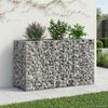 vidaXL Gabions pacelta gulta Sudraba 130 x 50 x 80 cm Cinkots tērauds