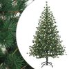 vidaXL Mākslīgā Saliekamā Ziemassvētku Egle 150 cm 150 LED Silti balts