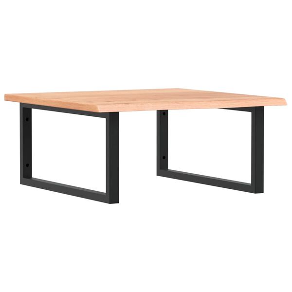 vidaXL izlietnes plaukts, stiprināms pie sienas, tērauds, ozola koks