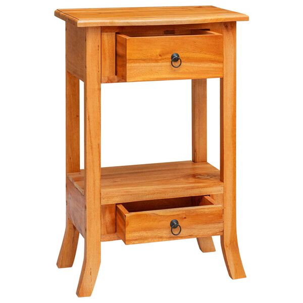 vidaXL Konsoles galds Dabiska 50,5 x 30 x 75,5 cm Cieta mahagona koks