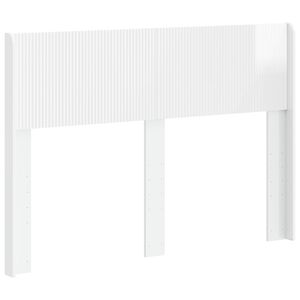 vidaXL Galvgalis Spīdīgi balts Inženierijas koks