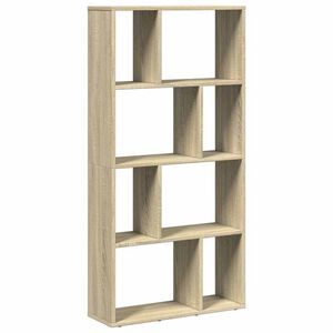 vidaXL grāmatu plaukts, ozola krāsa, 60x20x120,5 cm, inženierijas koks