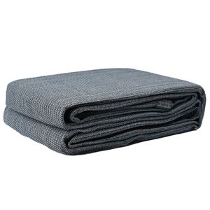 vidaXL Telts paklājs Zila un pelēka 200 x 250 cm Polietilēns