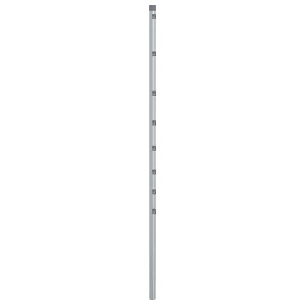 vidaXL žoga stabi, 15 gab., sudrabaini, 150 cm, cinkots tērauds