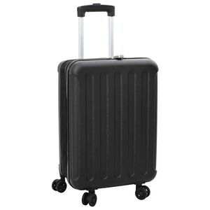 vidaXL Koferis ar slēdzeni Melna 43 x 27 x 66 cm ABS plastmasa