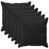 vidaXL Spilvenu pārvalks 6 pcs HOUTEN Melns 65 x 65 cm Samts