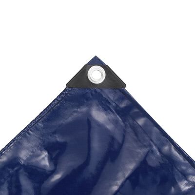 vidaXL brezenta pārklājs, tents, 650 g/m², 4x4 m, zils