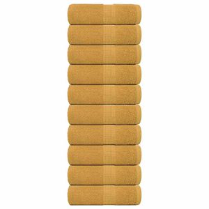 vidaXL dvieļi, FROGN, 10 gab., zelta krāsā, 30x30 cm, 360 g/m&sup2;