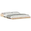 vidaXL Gultas rāmis Brūna 160 x 210 cm Ciets priedes koks