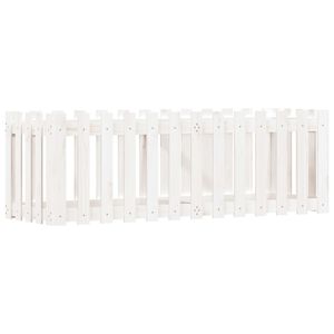 vidaXL dārza puķu kaste, žoga dizains, 150x50x50 cm, priedes masīvkoks