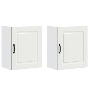 vidaXL virtuves sienas skapji 2 gab "Kalmar" White Engineered Wood