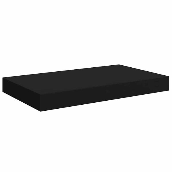 vidaXL sienas plaukts, melns, 40x23x3,8 cm, MDF