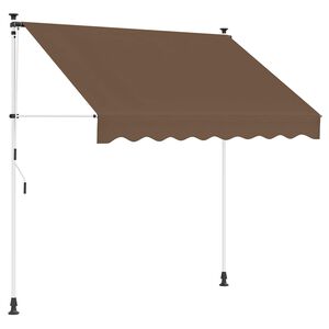 vidaXL Rokas izvelkama markīze Pelēkbrūna 200 cm