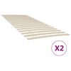 vidaXL gultas līstu rezerves daļas ar 34 līstēm, 2 gab., 100x200 cm