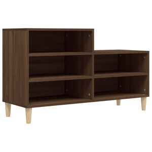 vidaXL apavu plaukts, brūna ozolkoka, 102x36x60 cm, inženierijas koks