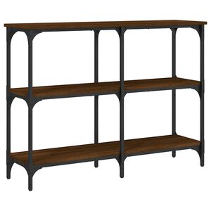vidaXL konsoles galdiņ&scaron;, brūns, 100x29x75 cm, inženierijas koks