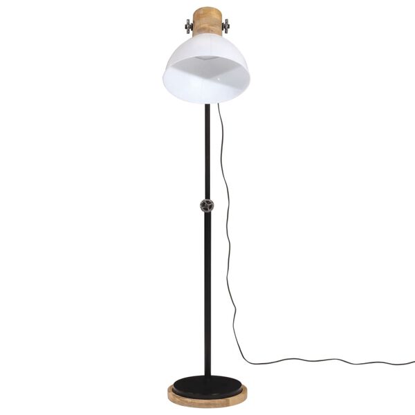 vidaXL grīdas lampa, 25 W, balta, 30x30x100-150 cm, E27