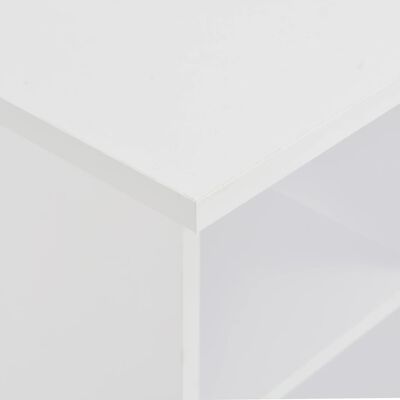 vidaXL bāra galds, 60x60x110 cm, balts