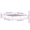 vidaXL gultas rāmis ar LED, ozola, 120x190 cm, inženierijas koks