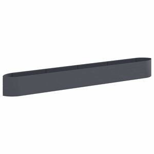vidaXL Paaugstināta dārza gulta Antracīta 380 x 40 x 40 cm Tērauds