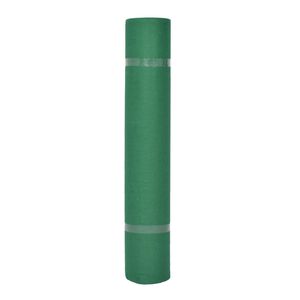 vidaXL Paklājs Vienkrāsains Zaļa 1 x 12 m Audums