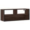 vidaXL TV skapītis, ozolkoka, 100x31x39,5 cm, konstruēts koks, metāls