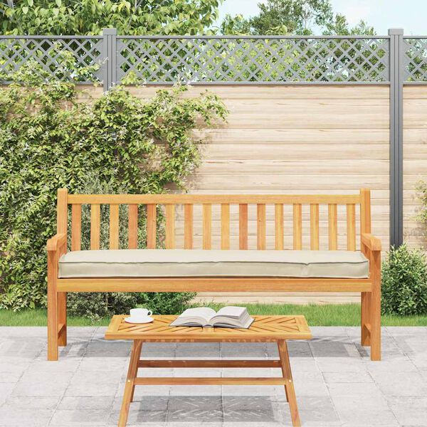 vidaXL Koka paletes spilvens Krēmkrāsa 180 x 40 x 8 cm Oksforda audums