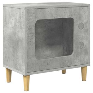 vidaXL Kaķu māja Betons 51 x 30 x 52 cm Inženierijas koks